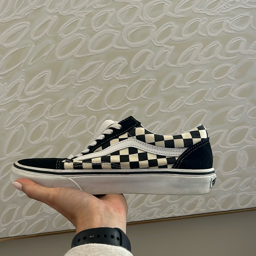 VANS Checkered Old Skool Black & White Shoes